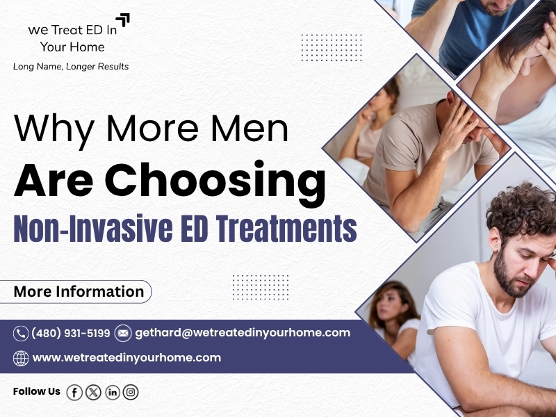 Why More Men Are Choosing Non-Invasive ED Treatments