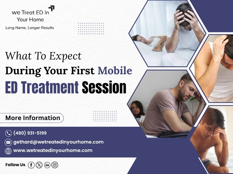 What To Expect During Your First Mobile ED Treatment Session